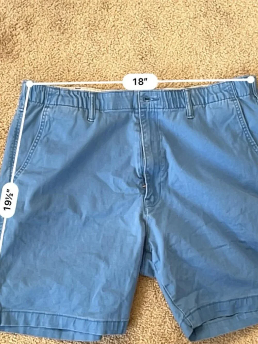 Levi’s XX Chino EZ Shorts Blue Elastic Waist